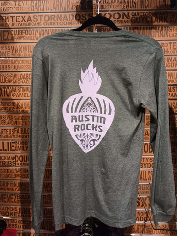 Austin Rocks Long Sleeve Unisex Shirt back