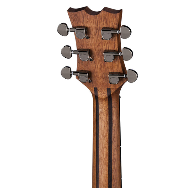 AXS Dreadnought Mahogany Guitar headstock back closeup
