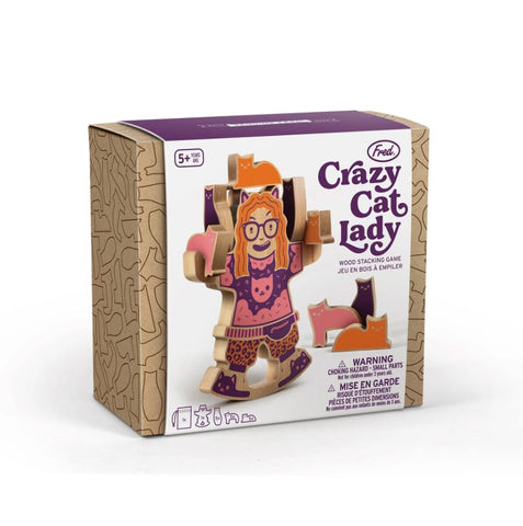 Crazy Cat Lady Wooden Stacking Game