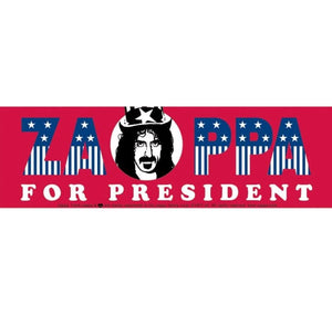 Zappa For President Bumper Sticker