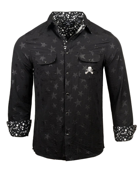 Black Stars Longsleeve Shirt