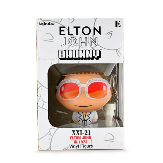 Elton John 1973 BHUNNY 4" Vinyl Figure box