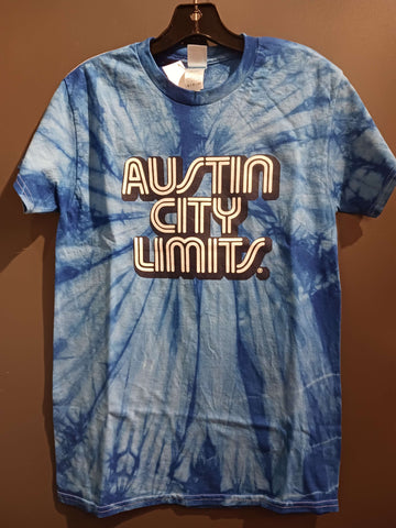 Austin City Limits Blue Tie Dye Tee
