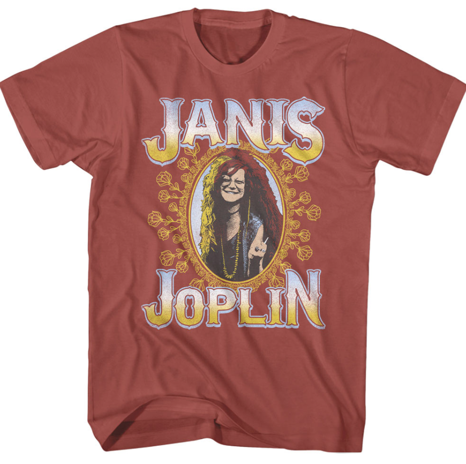 Janis Joplin Floral Frame Men's