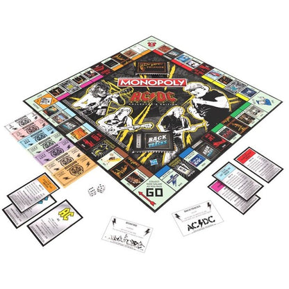 Monopoly AC/DC Edition board