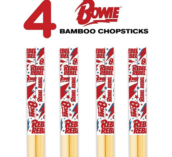 David Bowie Bamboo Chopsticks (4 piece set)