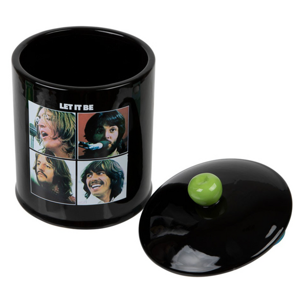 The Beatles Let It Be Cookie Jar with lid off