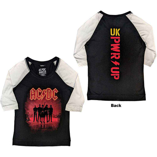 AC/DC PWR UP Raglan Women's Tee