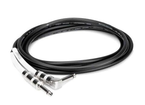 Hosa Guitar Cable Straight to Right Angle Connector - 20 Foot