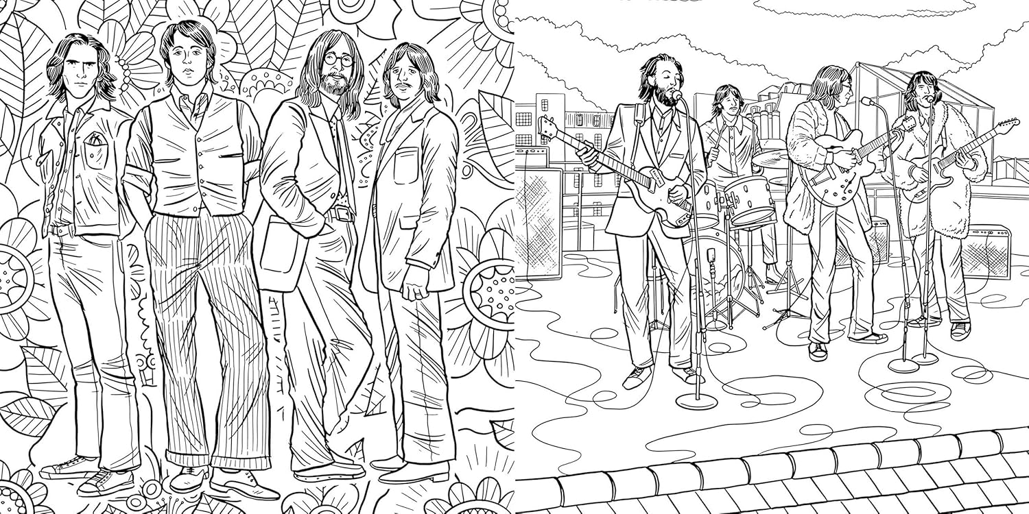 The Beatles Coloring Book-Adult Coloring Book