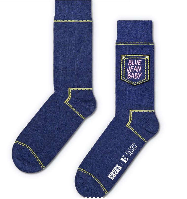 Elton John Blue Jean Baby Socks