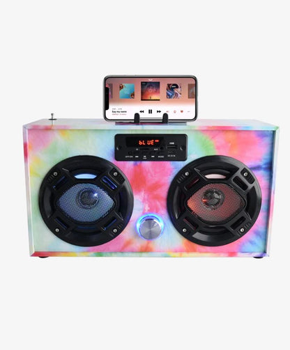 Boombox Bluetooth Speaker/Radio Tie Dye