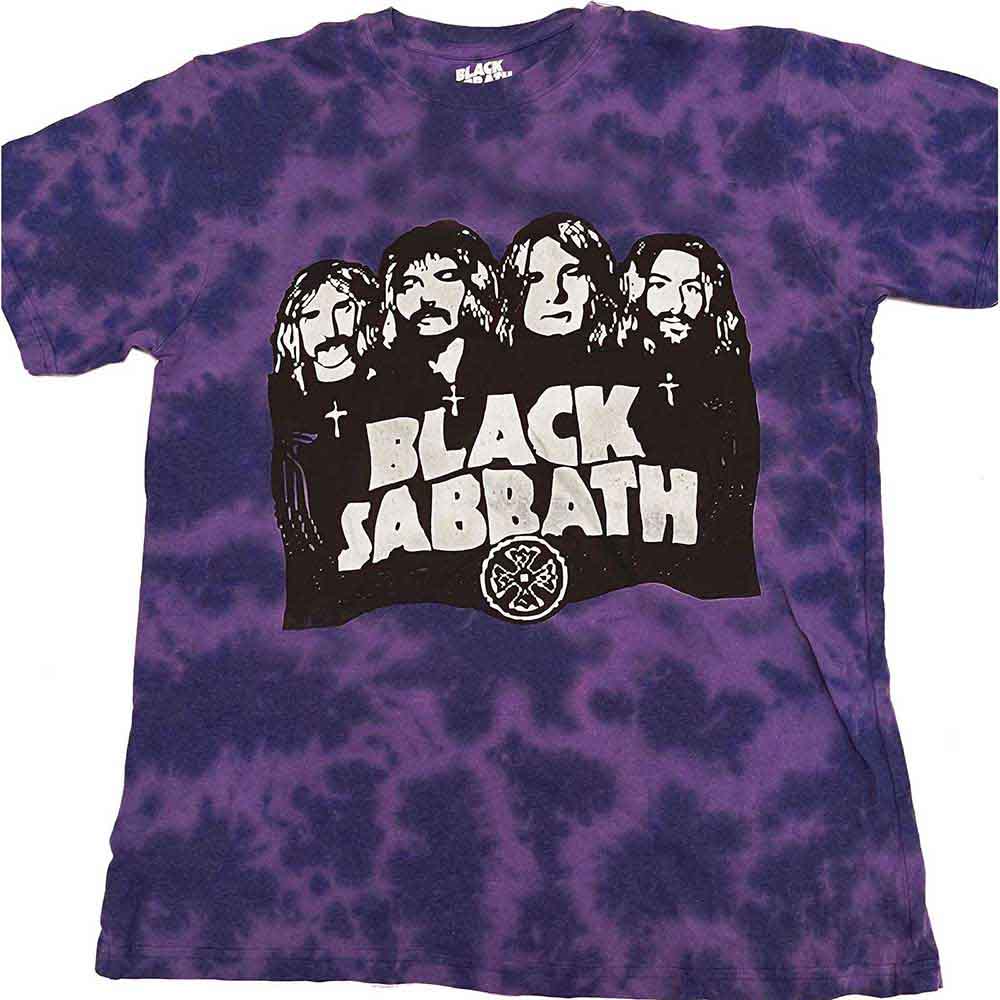 Black Sabbath Band Pic Tie-Dye Tee