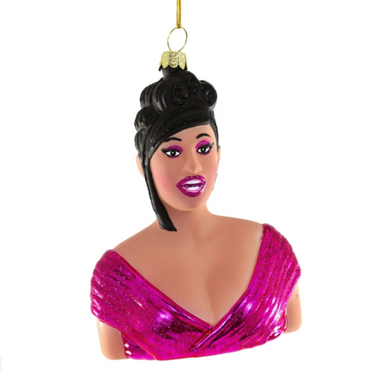 Cardi B Bust Ornament