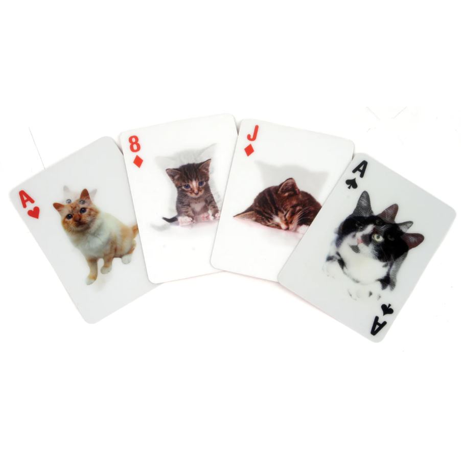 3D Cat Playing Cards