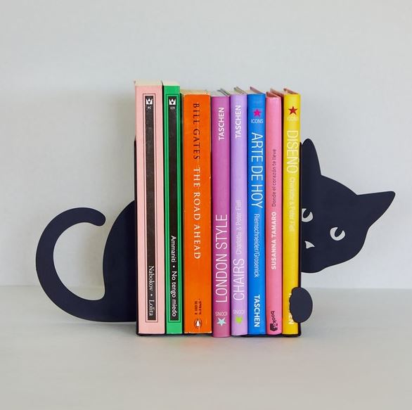 Hidden Cat Bookends