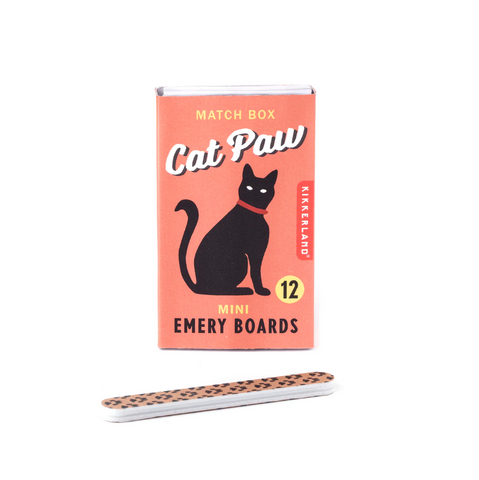 Cat Paw Match Box Emery Boards (12 pack)
