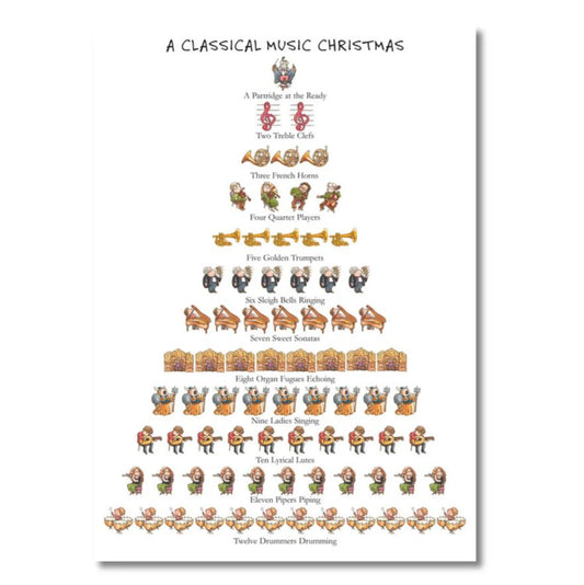 Classical Music 12 Days of Christmas Card Box Set (15 count)