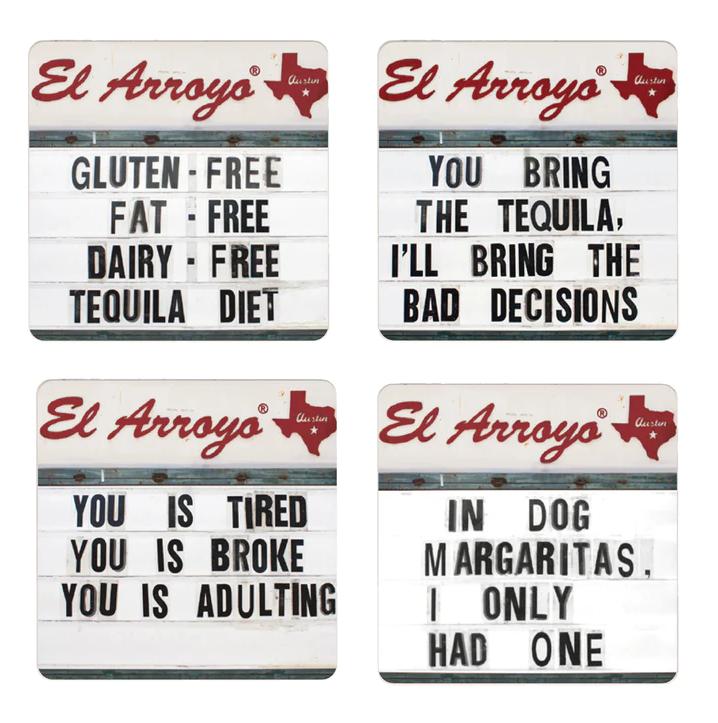 El Arroyo Coaster Set - Tequila Diet