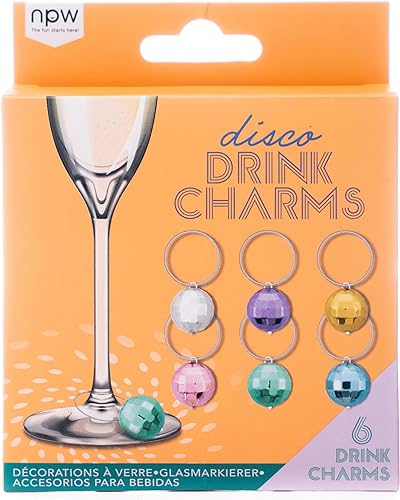 Disco Ball Drink Charms