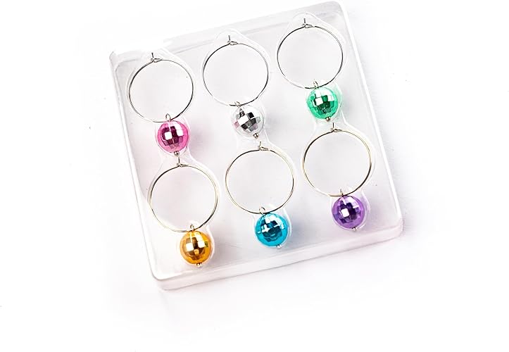 Disco Ball Drink Charms