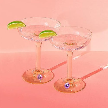 Disco Ball Drink Charms