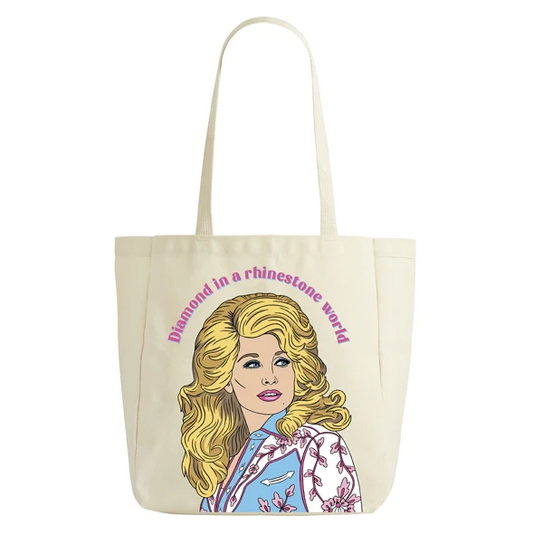 Dolly Rhinestone World Tote