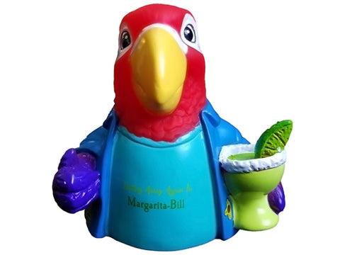Tasting Away In Margarita-Bill Jimmy Buffet Rubber Duck (Parrot)