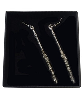 Flute Pewter Earrings