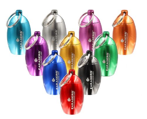 Earaser Keychain Carrying Case - Assorted Colors