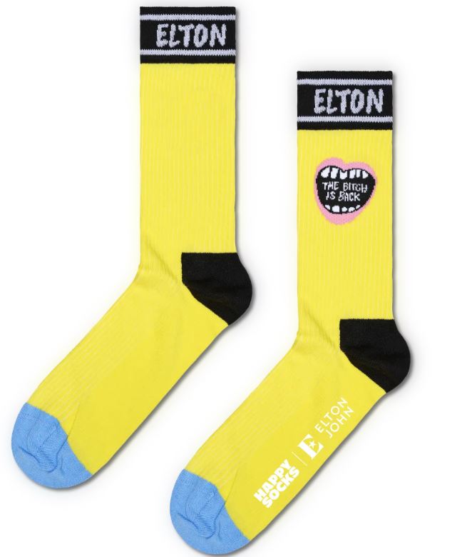 Elton John The Bitch Is Back Socks