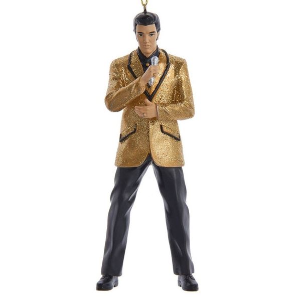 Elvis Ornament gold suit