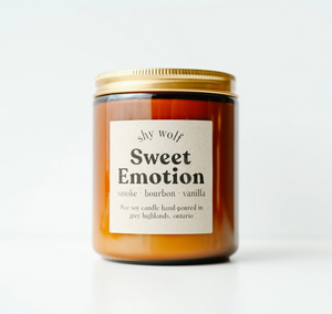 Soy Candle Sweet Emotion (Smoke, Bourbon, Vanilla) 8 oz.