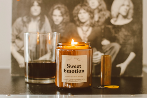 Soy Candle Sweet Emotion (Smoke, Bourbon, Vanilla) 8 oz.