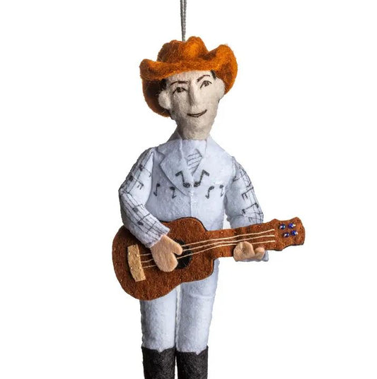 Felt Hank Williams Sr. Ornament