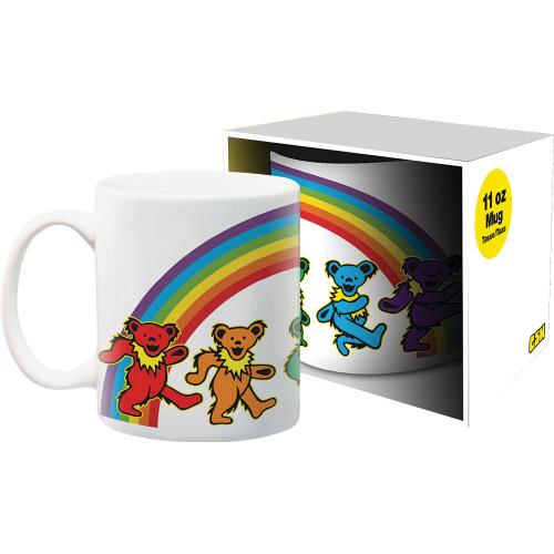 Grateful Dead Bear Rainbow Mug