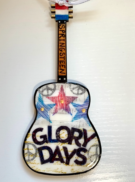 Glory Days (Springsteen) Wooden Guitar Ornament