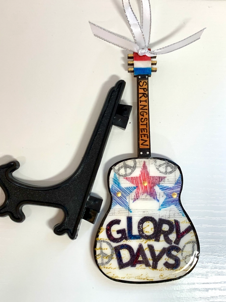 Glory Days (Springsteen) Wooden Guitar Ornament