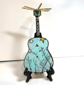 Blackbird (Beatles) Wooden Guitar Ornament