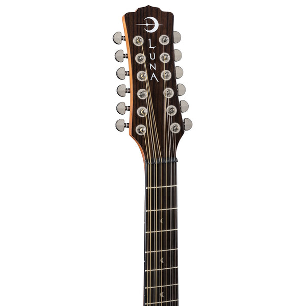 Gypsy Dreadnought 12 String Mahogany Guitar headstock