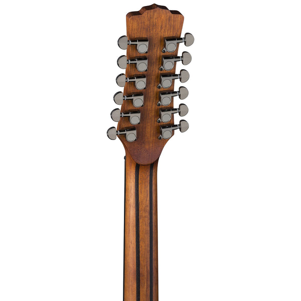 Gypsy Dreadnought 12 String Mahogany Guitar headstock back