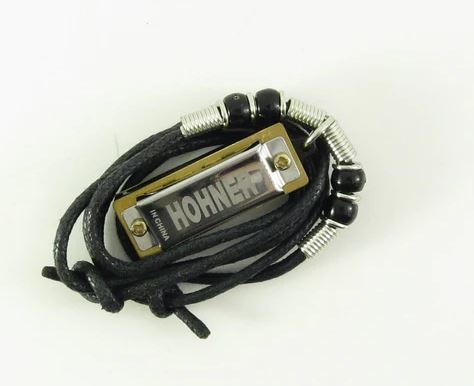 Hohner 38N Beaded Harmonica Necklace black