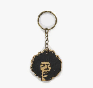 Hendrix Wooden keychain