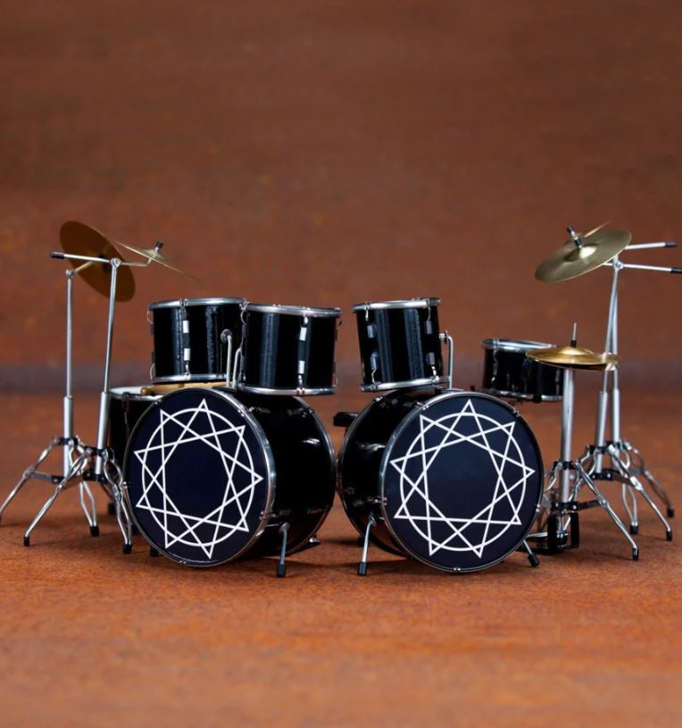 Joey Jordison (Slipknot) Signature Miniature Drum Set Replica Collectible