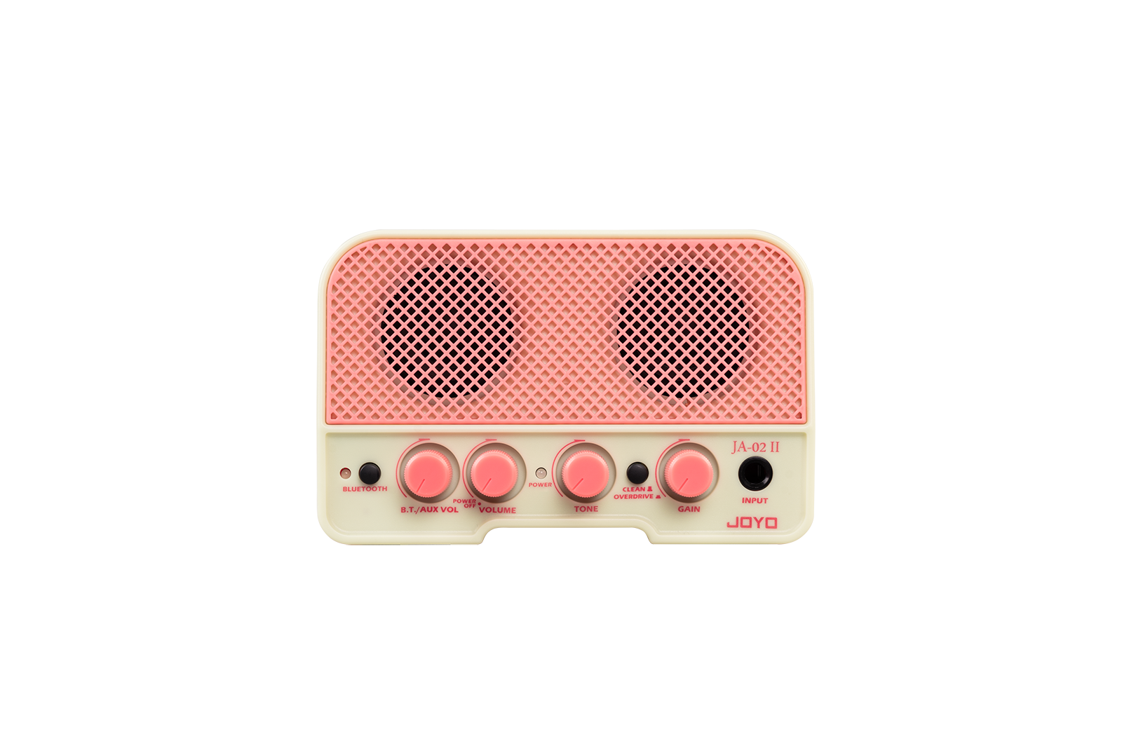 JOYO Mini Rechargeable Bluetooth 5W Guitar Amp Pink front view