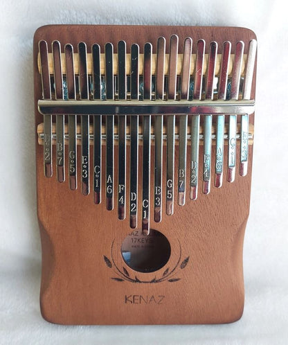 17 Key Wooden Kalimba (Thumb Piano) dark wood