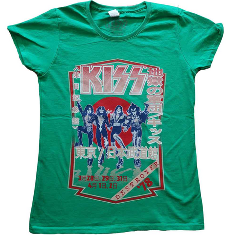 KISS Destroyer Tour '78 Japanese Ladies Tee