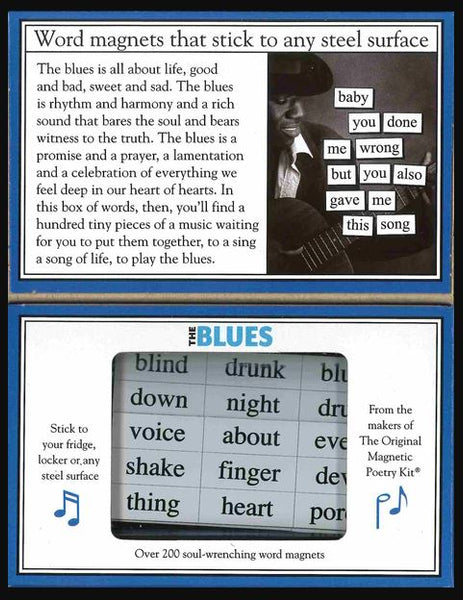 Blues Magnetic Poetry