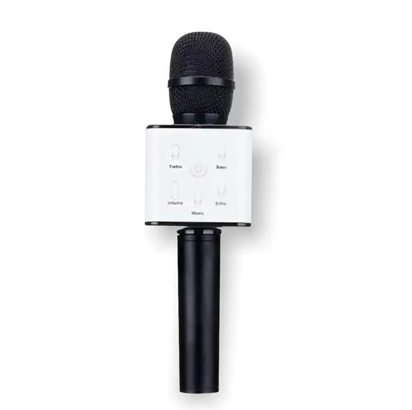 Karaoke Microphone with Power Bank black