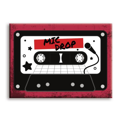 Mic Drop Cassette Magnet